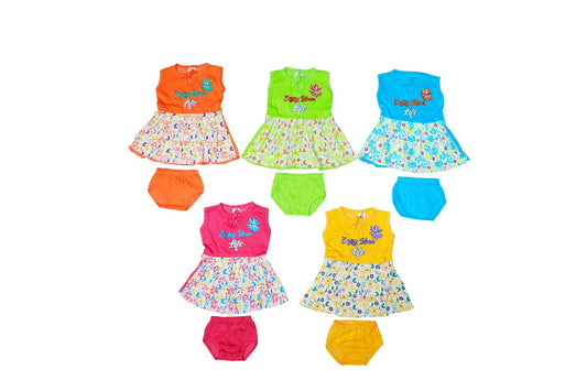 Combo of New born girl baby frock set of 5