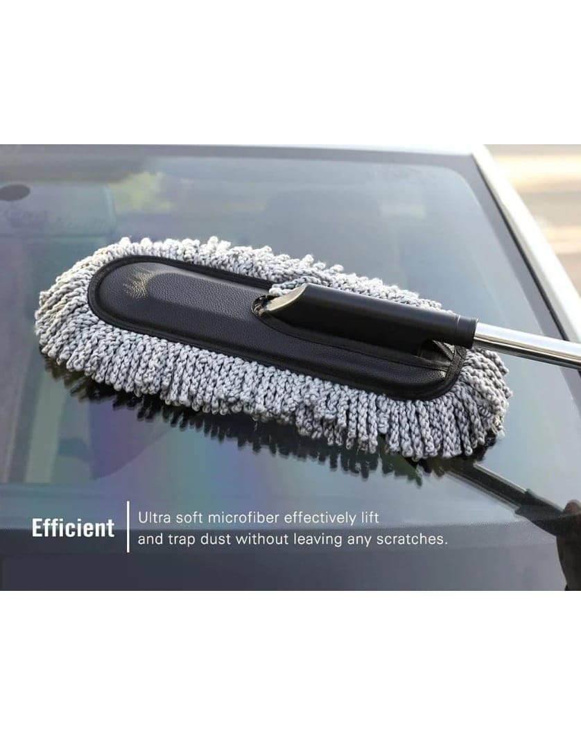 Microfiber Flexible Duster Car Wash | Car Cleaning Accessories | Microfiber | Brushes | Dry / Wet Home, Kitchen, Office Cleaning Brush with Expandable Handle Removable Telescopic