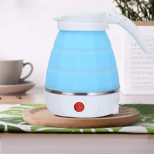 Foldable Electric Kettle |Travel Portable Kettle with Foldable Silicone Electric | 600ml Insulation Heating Boiler Tea Pot for Camping | Use For Egg Boiler | Office Use Travel Folding Electric Kettle - Fast Boiling - Food Grade Silicone