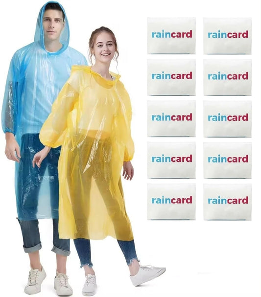 Reusable Disposable Rain Card pack of 1