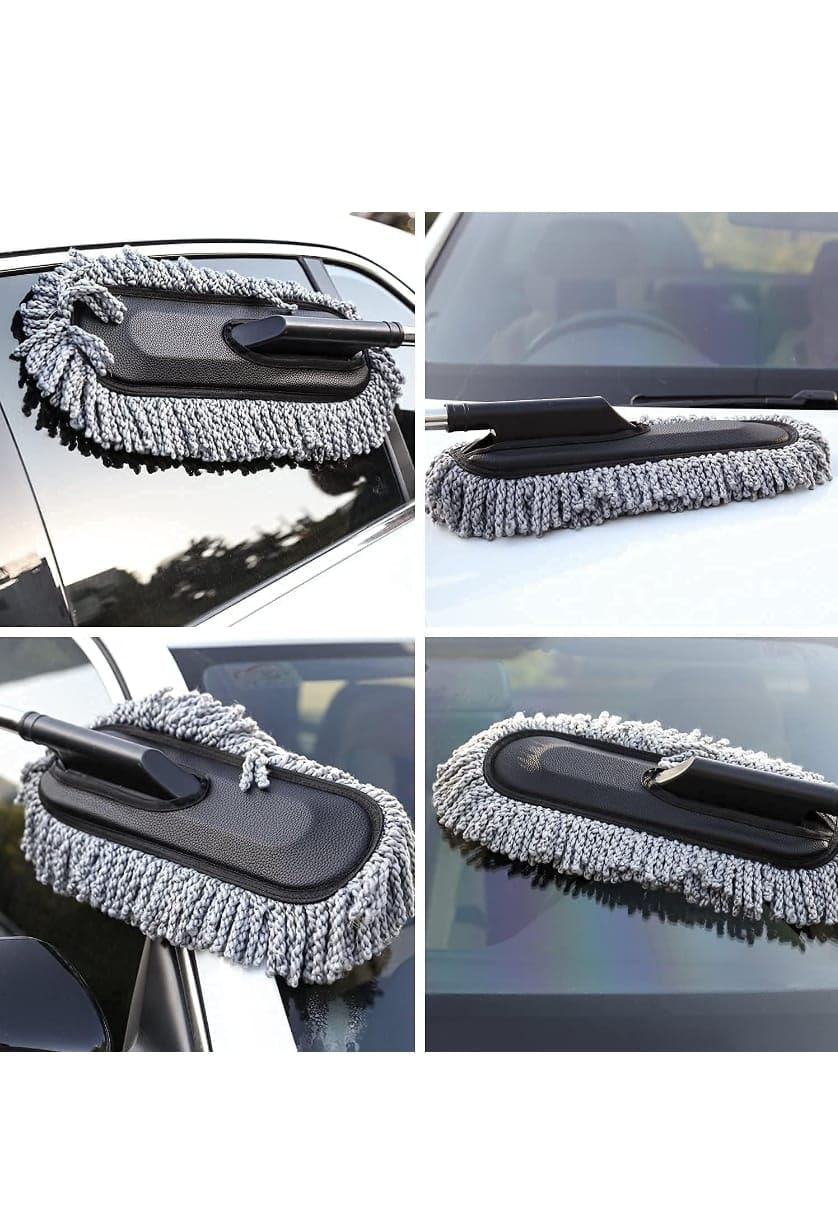 Microfiber Flexible Duster Car Wash | Car Cleaning Accessories | Microfiber | Brushes | Dry / Wet Home, Kitchen, Office Cleaning Brush with Expandable Handle Removable Telescopic